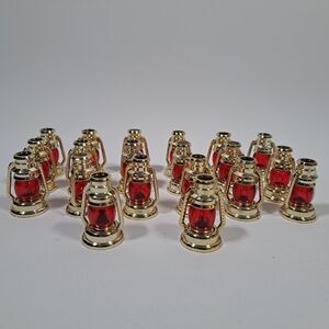 VTG Kurt Adler Mini Red Lantern Light Bulb Covers Lot 20 Holiday Christmas